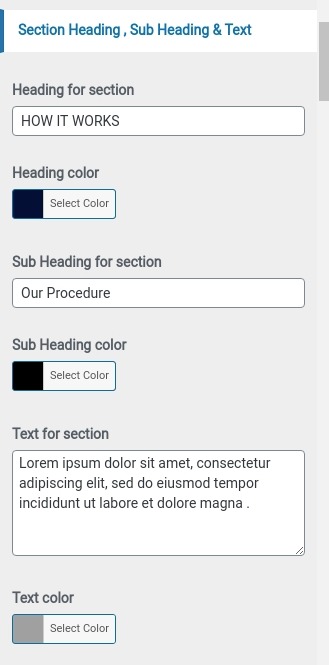 set procedure section