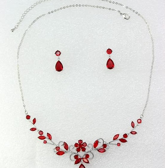 Crystal Floral Necklace