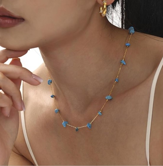 Natural Stone Beads Necklace - Image 2