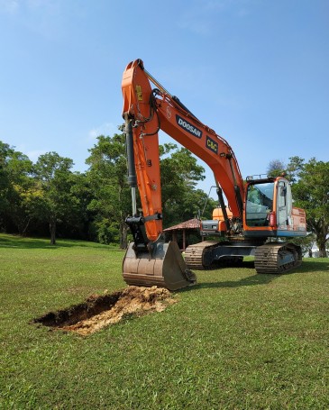 Dig channels and lay irrigation systems in agricultural fields