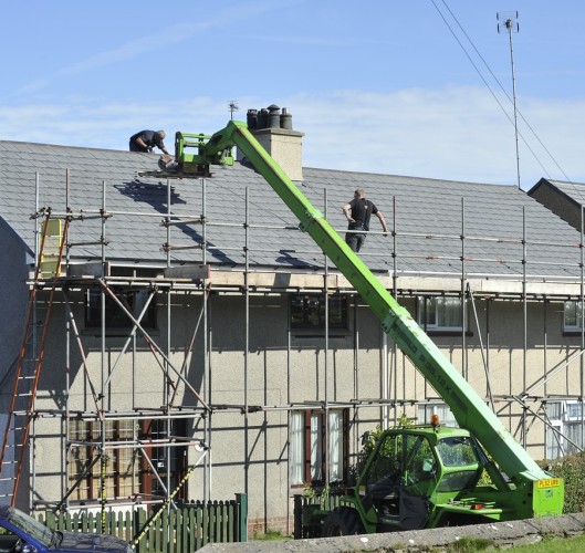 The construction of single-family homes