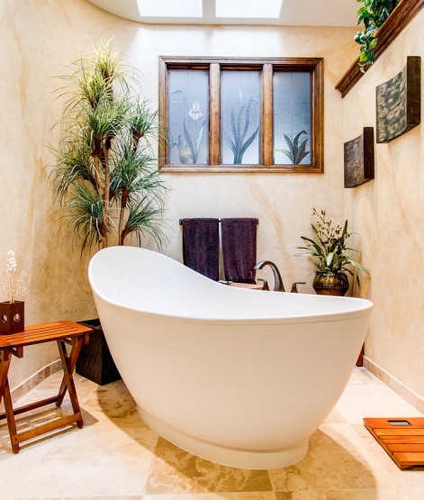 Installed Bathtub And Shower