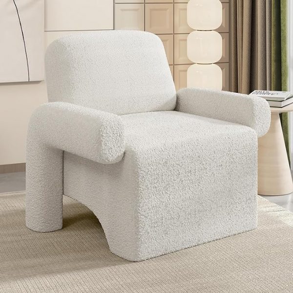 Accent Chair Single Sofa with Round Armrest
