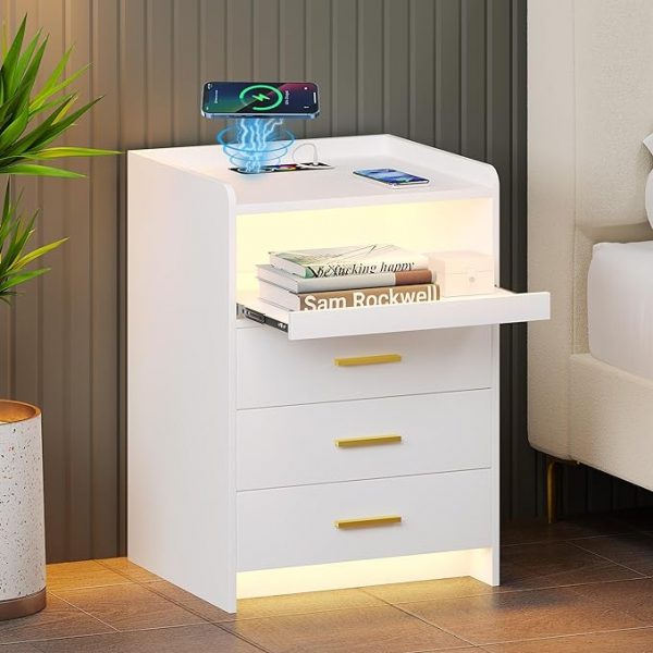 LED Nightstand for Bedroom