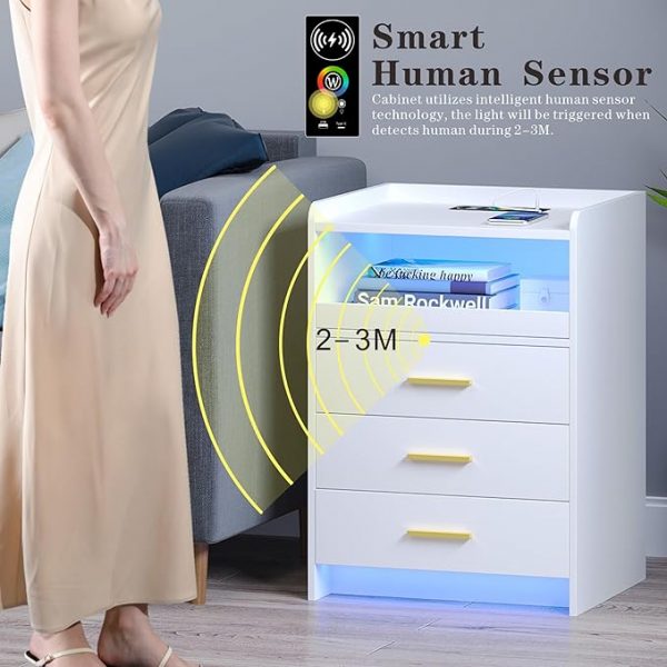 LED Nightstand for Bedroom - Image 4