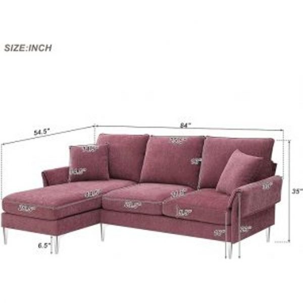 Convertible Sectional Sofa Couch - Image 2