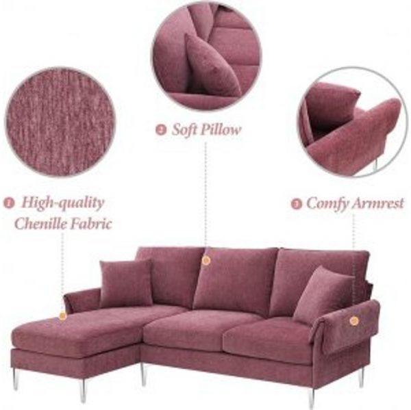 Convertible Sectional Sofa Couch - Image 3