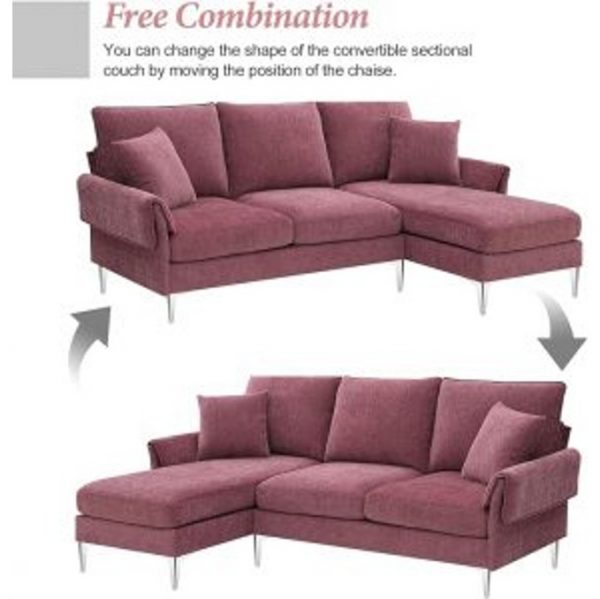 Convertible Sectional Sofa Couch - Image 4