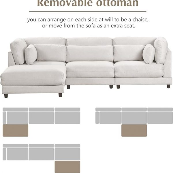 Sectional Comfy L-Shape Sofa Set - Image 2