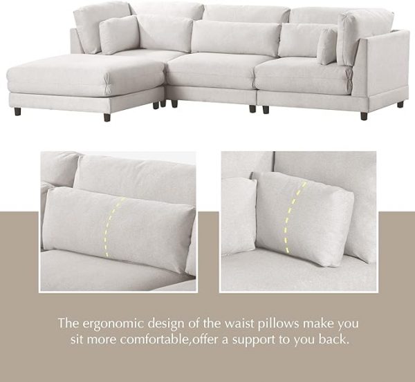 Sectional Comfy L-Shape Sofa Set - Image 3