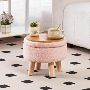 Teddy Velvet Footstool