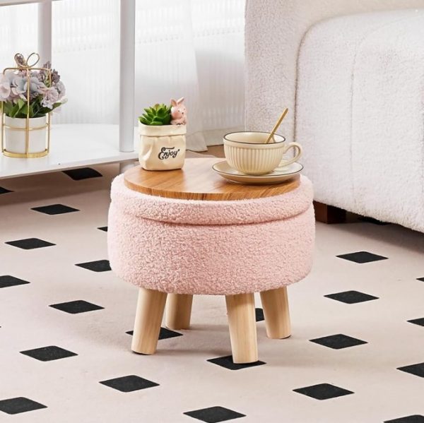 Teddy Velvet Footstool