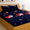 CHHAVI INDIA 160 TC Microfiber Double Geometric Bedsheet - Image 2