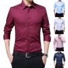 Oxemberg Men Regular Fit Texture Formal Shirt - Image 3