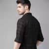 Men Regular Fit Checkered Spread Collar - Image 4