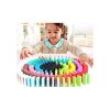 Wooden Domino Run Board Building Blocks Educational Toys for Children boy Girl Games Kids Gift - Image 3