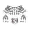 Oxidised Silver Jewel Set  (Silver) - Image 2