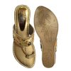 Women Copper Wedges Sandal - Image 3