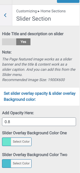 Create New Slider