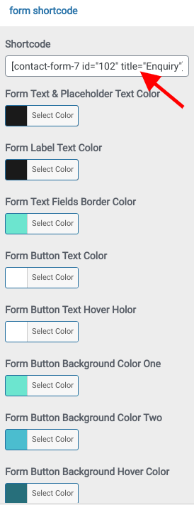 set contact section