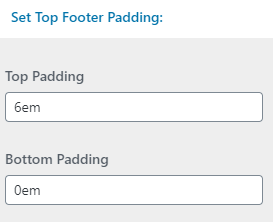 set Footer section