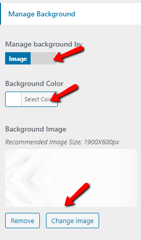 set Footer section