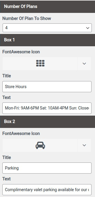 select Contact Page template