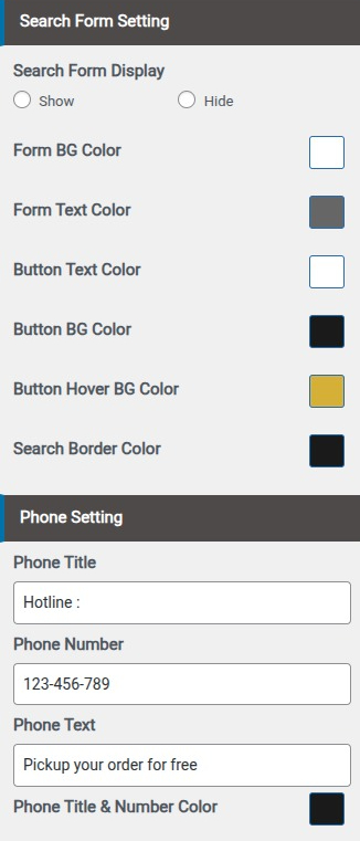 Set Header contact 