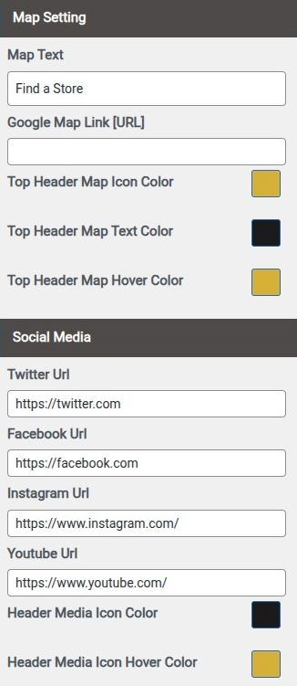Set Header contact 