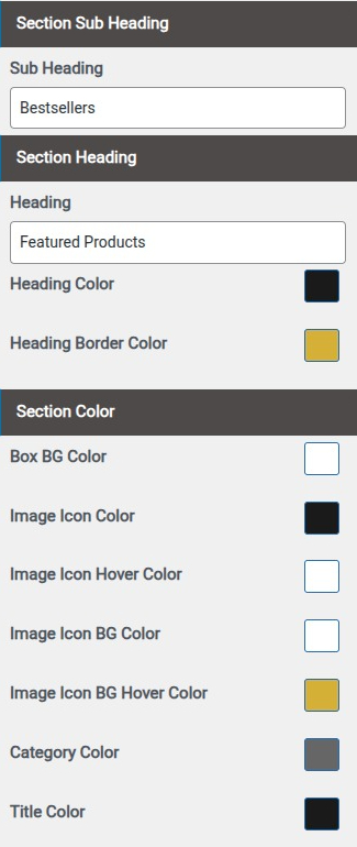 set Featured Page section
