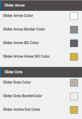 set slider