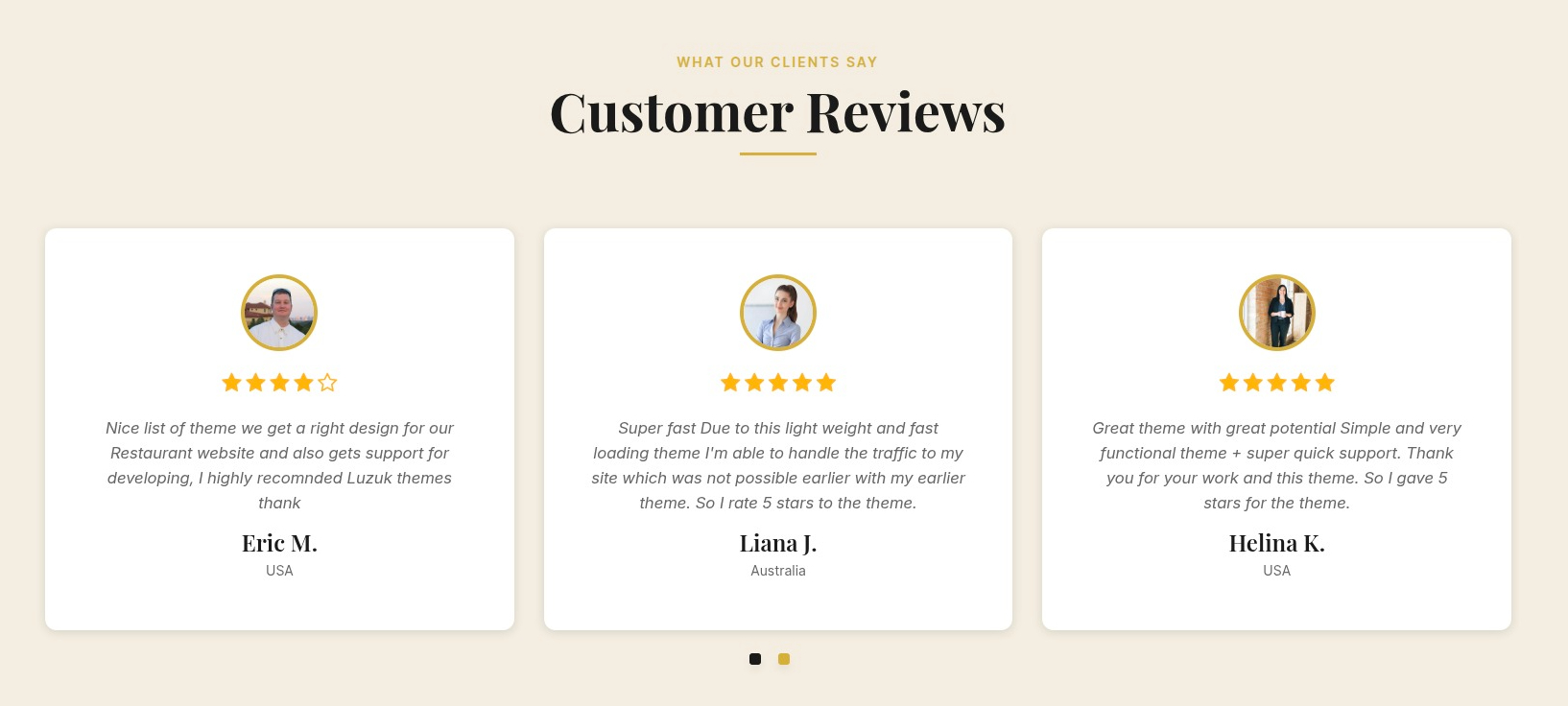 set Featured Page section