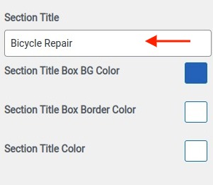 set contact section