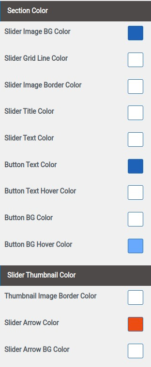 set slider