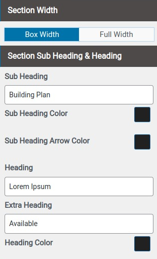set Featured Page section