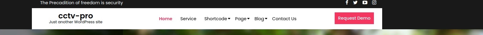 Final display of header