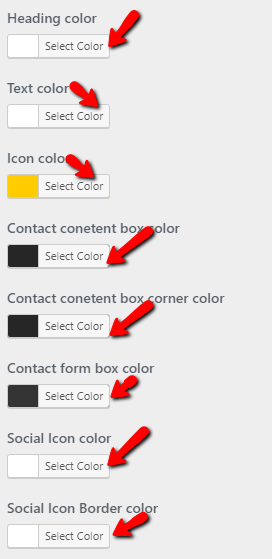 set contact section