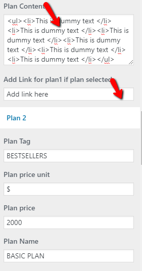 set Pricing section