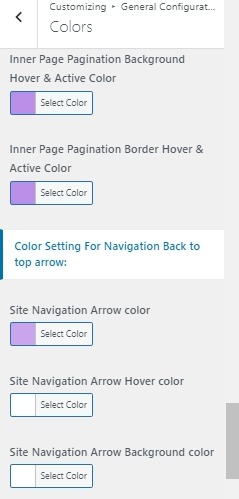 set Footer section