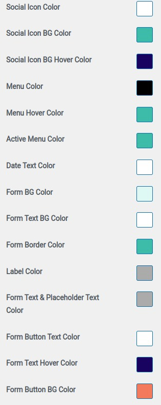 set Footer section