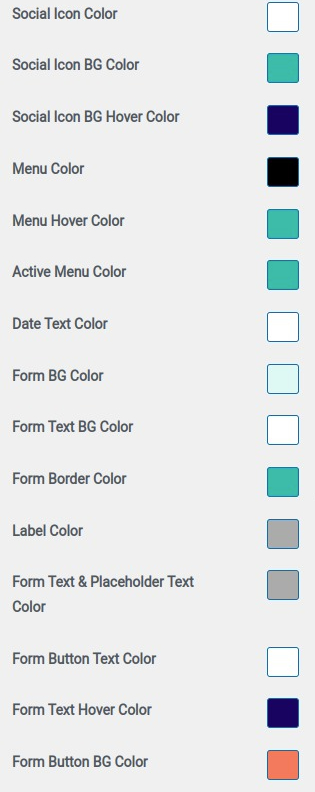 set Footer section