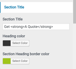 set appoint section