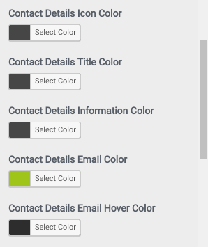 select Contact Page template