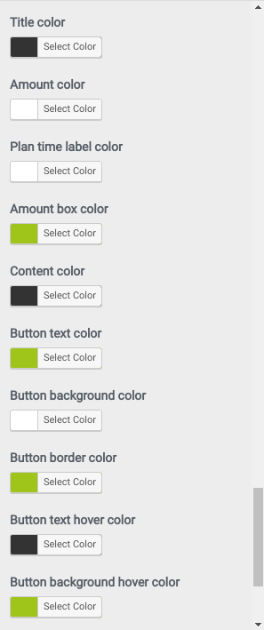 set Pricing section