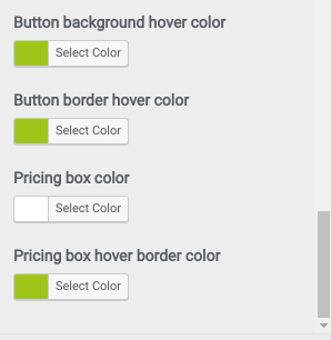 set Pricing section