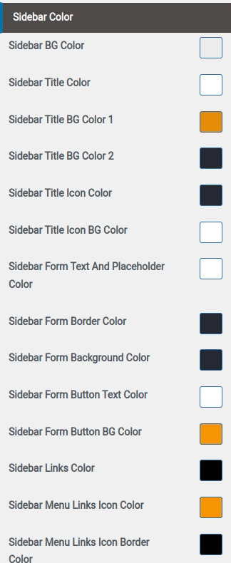 set Footer section