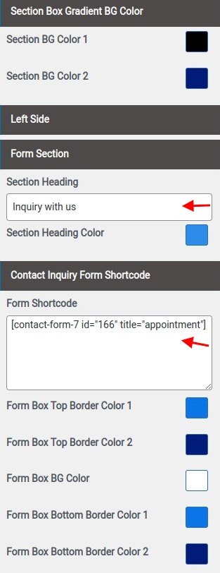 set Appointment section