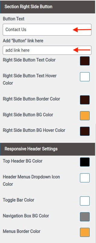 Set Header contact 