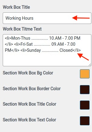 set contact section