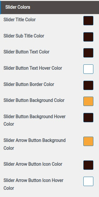 set slider